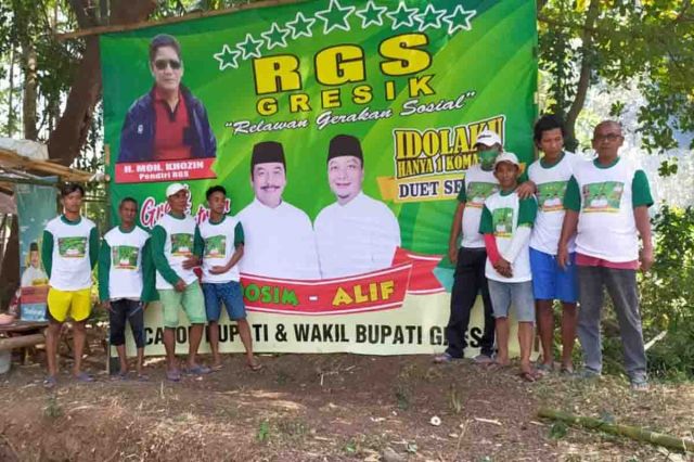 RGS Bawean Resmikan Posko Pemenangan Qosim-Alif di Desa Kepuh Teluk