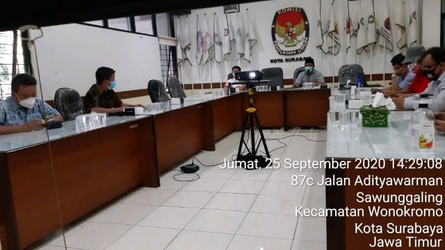 KPUD Surabaya Tentukan Ukuran dan Penempatan APK Pilkada Surabaya