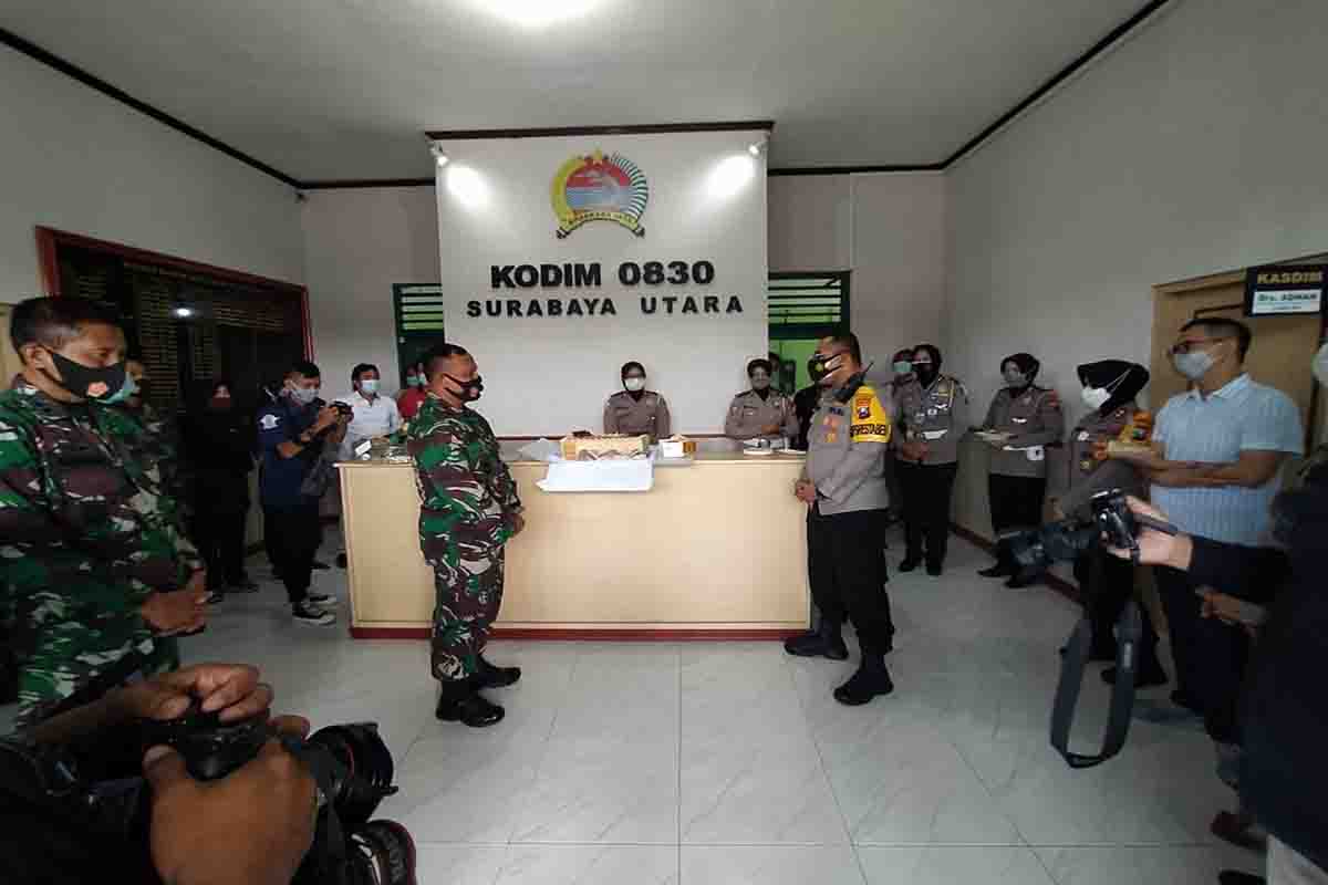 2 Perwira Polisi Grebek Kodim Surabaya Utara