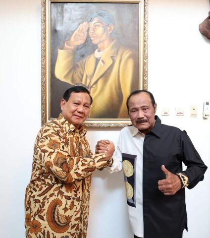 Prabowo Subianto Berkunjung ke Sahabat Lamanya Semasa di Militer