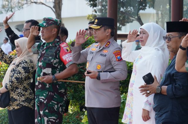 Danrem 084/Bhaskara Jaya Pimpin Langsung Pengamanan Kunjungan Wakil Presiden RI di Surabaya