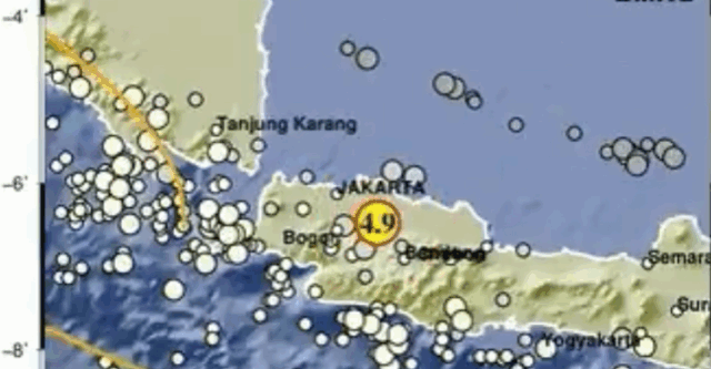 Gempa Hari Ini M4.9 Guncang Bekasi