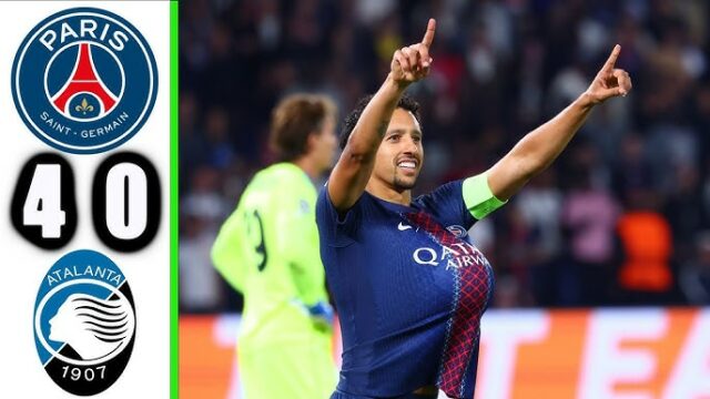 Paris Saint-Germain F.C. vs Atalanta 4-0