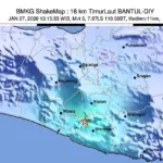 Yogyakarta Diguncang Dua Gempa Beruntun Hari Ini, BMKG Pastikan Kondisi Aman Tanpa Tsunami