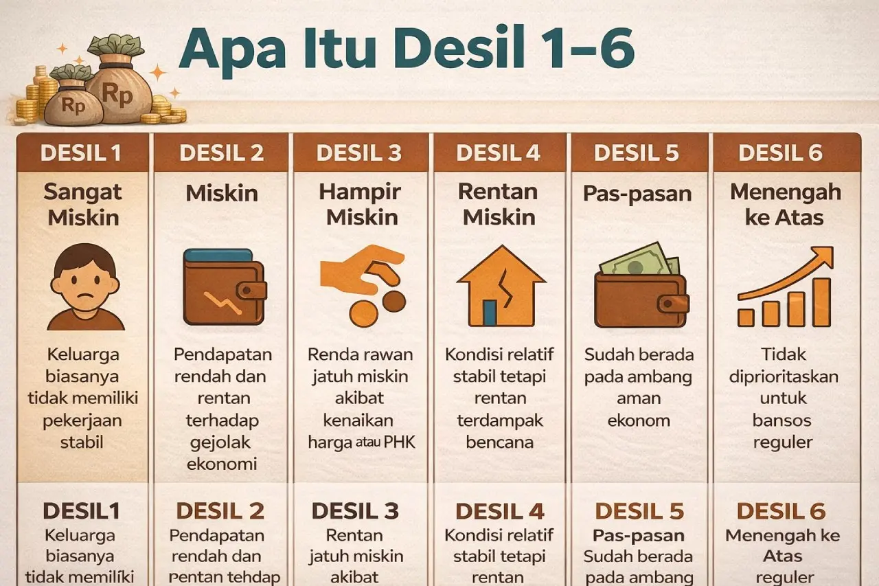 Arti Desil 1-10 DTSEN 2026: Panduan Lengkap Kriteria Penerima Bansos & Cara Cek Online