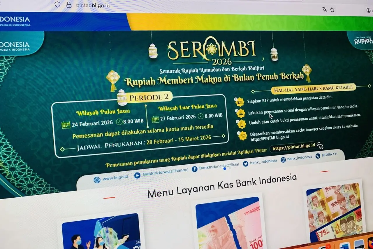 Bank Indonesia Buka Layanan Penukaran Uang Baru Lebaran 2026 di Luar Jawa via Pintar BI Mulai Pukul 08.00 WIB