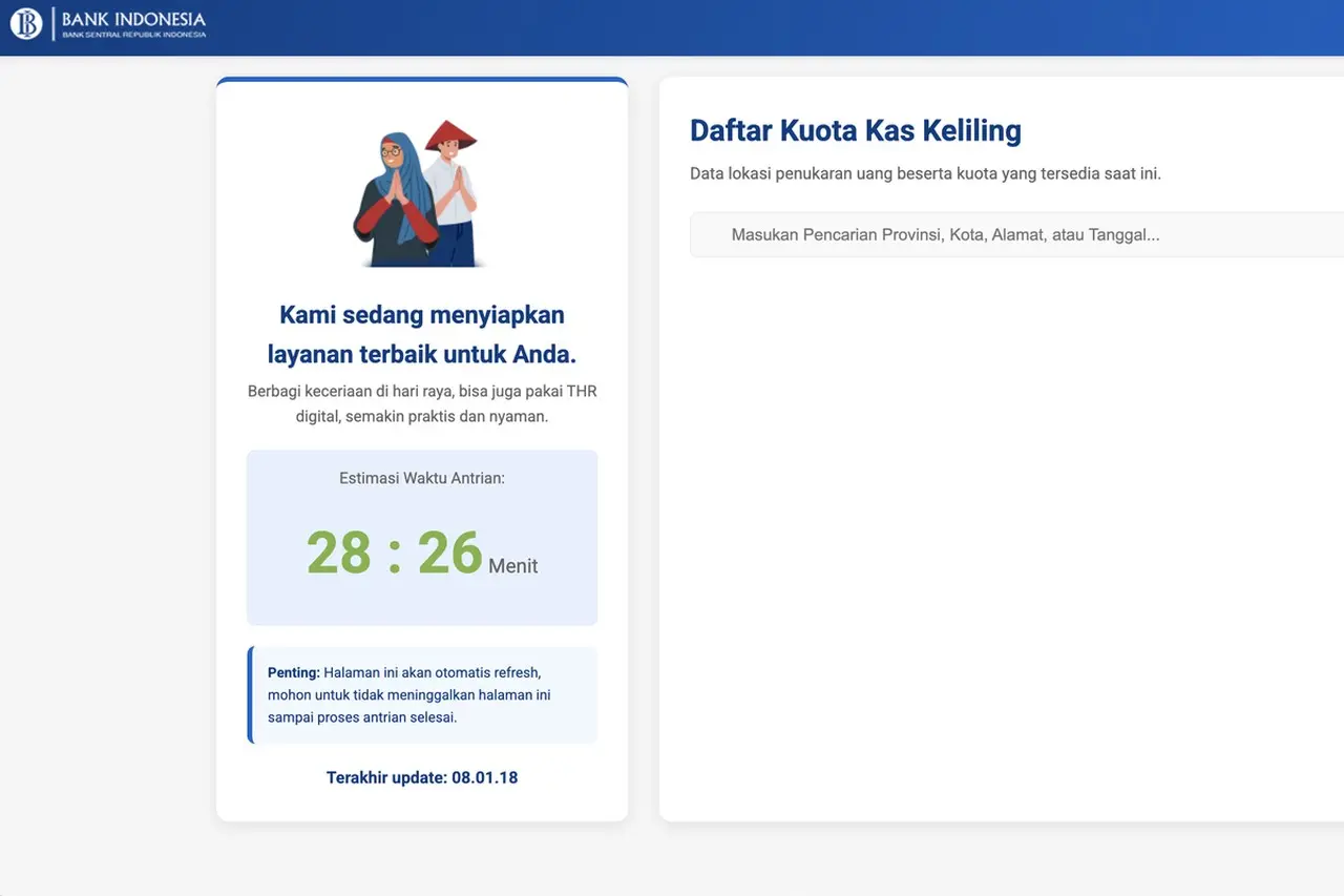 Bank Indonesia Resmi Buka Layanan Tukar Uang Baru 2026 untuk Wilayah Jawa, Ini Jadwalnya Bank Indonesia Resmi Buka Layanan Tukar Uang Baru 2026 untuk Wilayah Jawa, Ini Jadwalnya