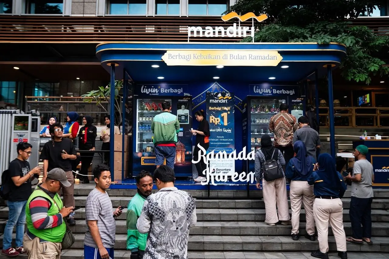 Bank Mandiri Umumkan Gerai Takjil Rp 1 di Sudirman, Perkuat Ekosistem Ekonomi Nontunai Ramadhan