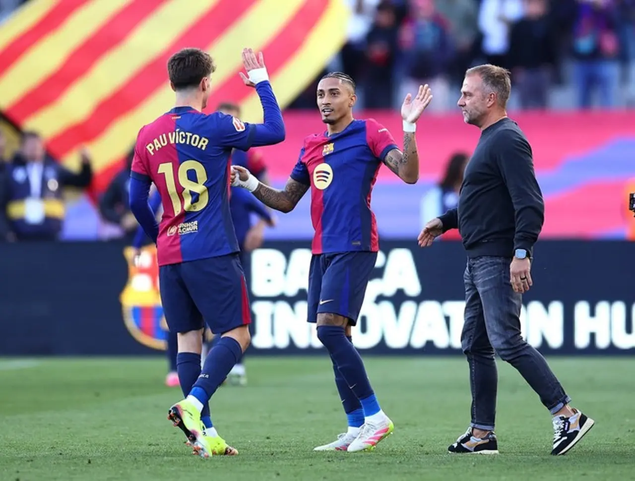 Barcelona Redam Gejolak Internal, Hansi Flick dan Pemain Sepakat Pertahankan Strategi Garis Tinggi