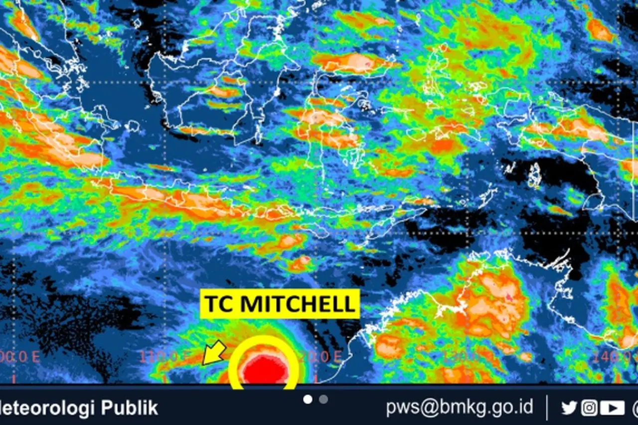 BMKG Pantau Siklon Tropis Mitchell di Australia, Pastikan Tidak Lagi Berdampak bagi Wilayah Indonesia