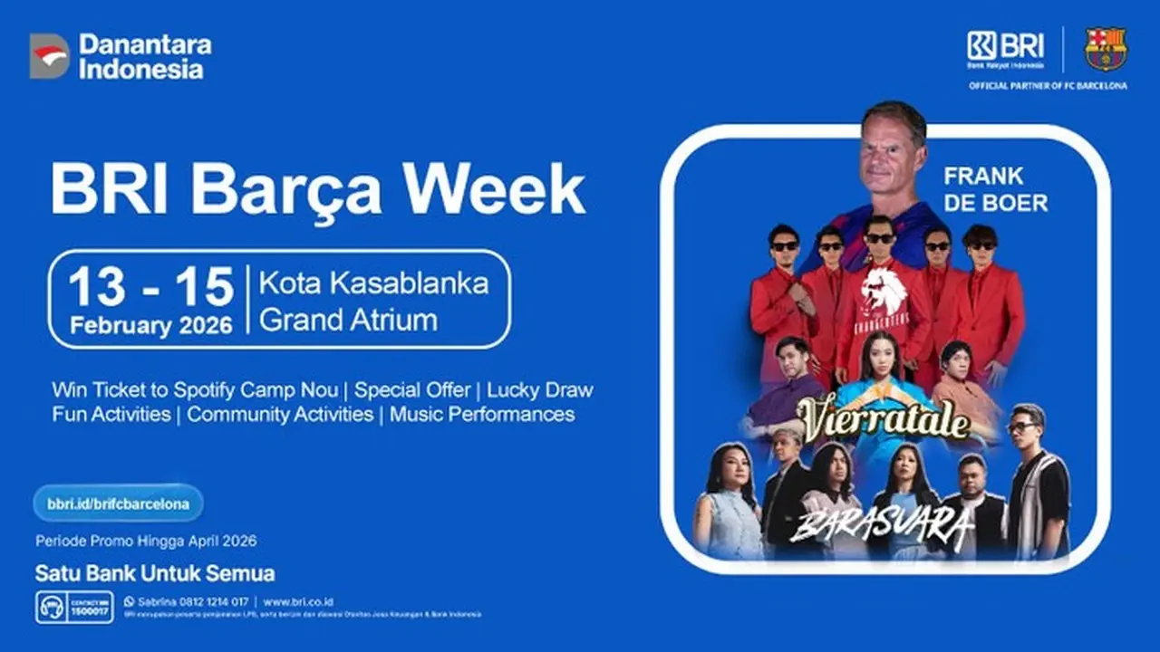 BRI Gandeng Frank de Boer di BRI Barca Week: Hadirkan Pengalaman Eksklusif ke Spotify Camp Nou