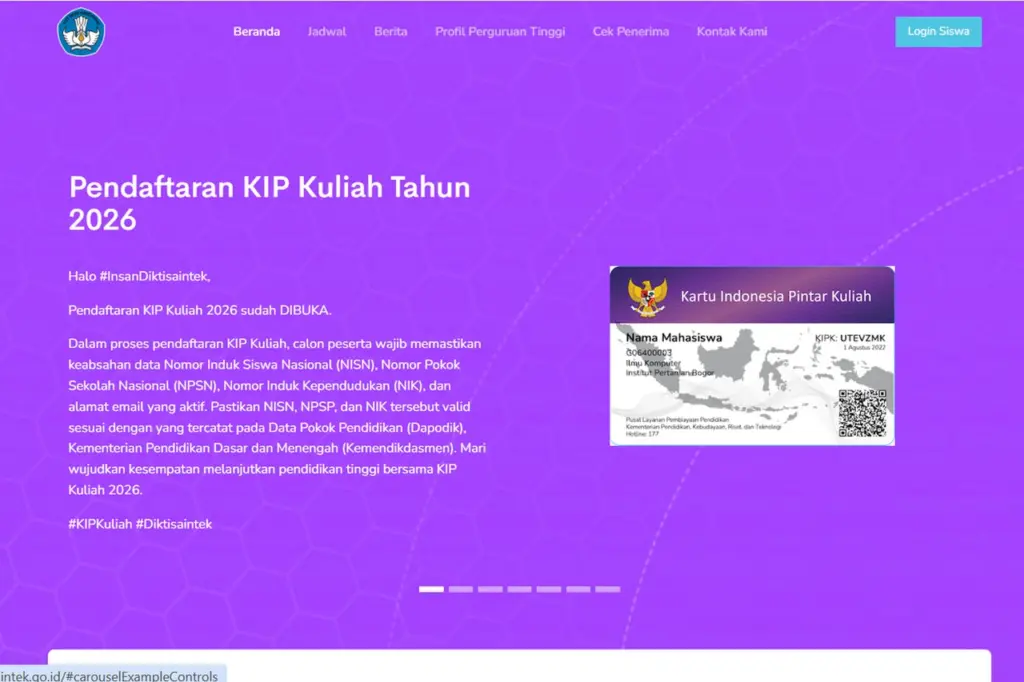 Cara Mengisi NJOP KIP Kuliah 2026 yang Benar agar Lolos Seleksi, Perhatikan Data SPPT PBB Berikut