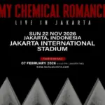 Cek Harga Tiket Konser My Chemical Romance Jakarta 2026, Penjualan Dibuka Hari Ini Pukul 15.00 WIB