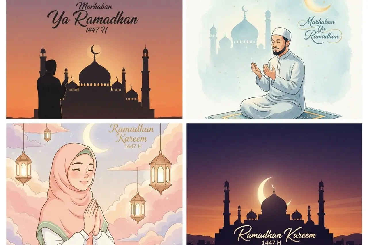 Daftar 30 Prompt Gemini AI untuk Membuat Kartu Ucapan Ramadhan 1447 H yang Estetik dan Modern