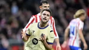 Eric Garcia Soroti Kepemimpinan Wasit Usai Kartu Merah dan Kekalahan Telak Barcelona dari Atletico