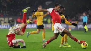 Hasil Liga Inggris: Arsenal Ditahan Imbang Wolverhampton 2-2 Usai Drama Gol Bunuh Diri Menit Akhir