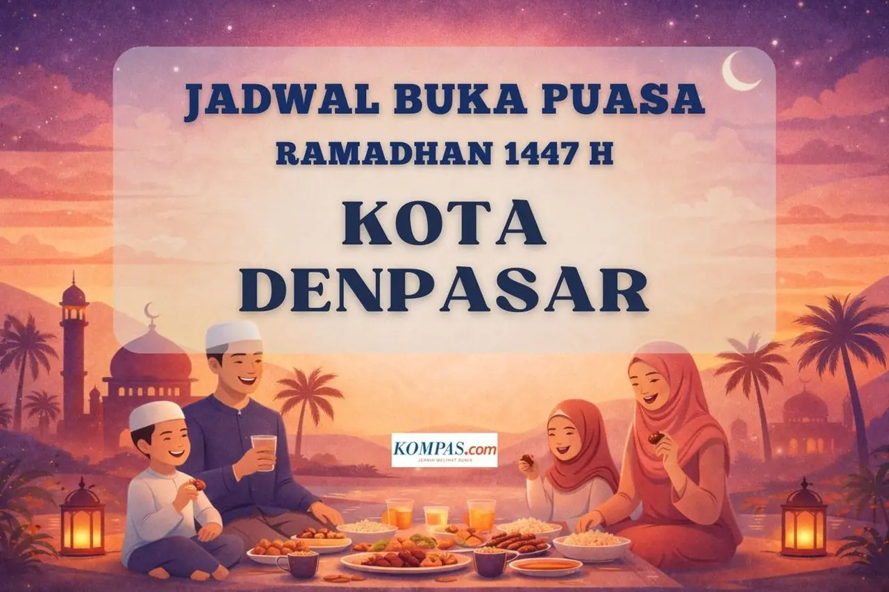 Jadwal Buka Puasa Ramadhan 2026 Kota Denpasar: Kemenag Tetapkan Maghrib 1 Ramadhan Pukul 18:46 WITA