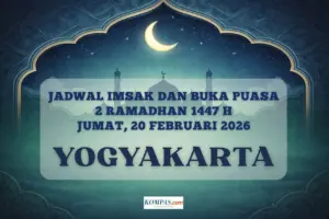 Jadwal Imsak dan Buka Puasa Kota Yogyakarta Hari Ini 20 Februari 2026: Cek Waktu Maghrib Terbaru