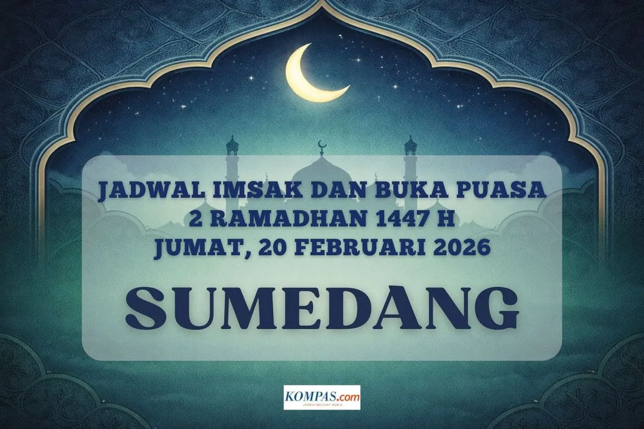 Jadwal Imsakiyah Kabupaten Sumedang Hari Ini 20 Februari 2026: Cek Waktu Imsak dan Buka Puasa