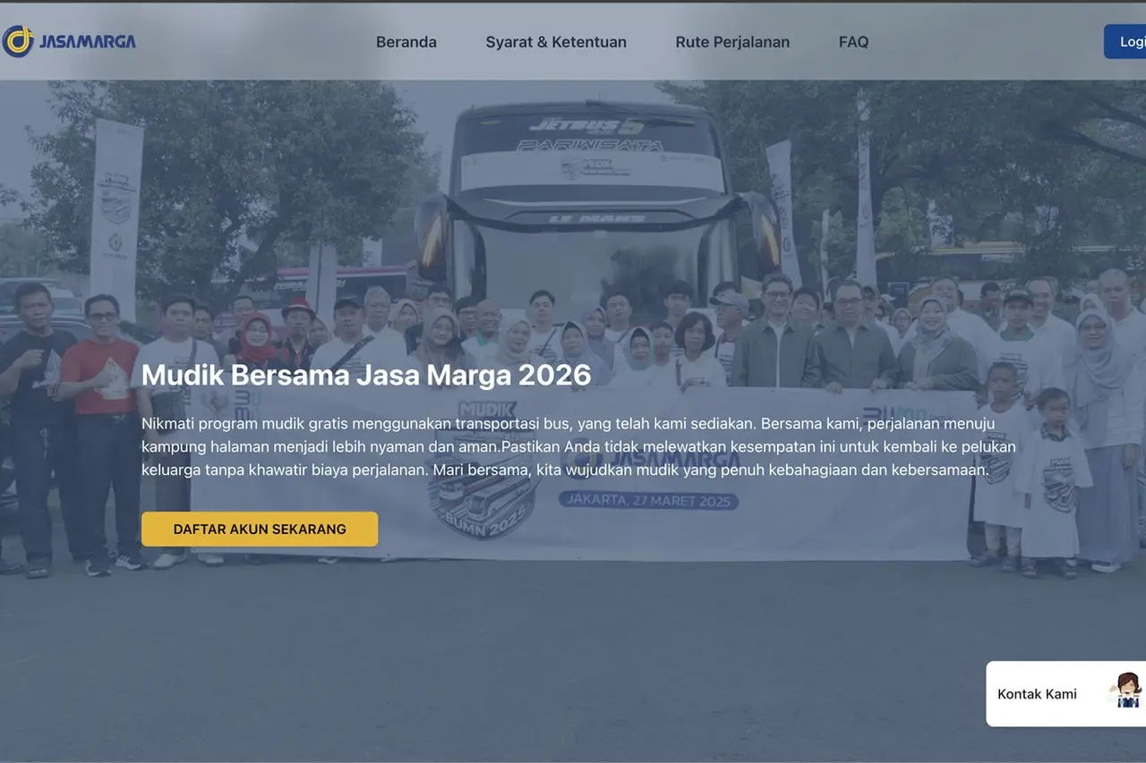 Jasa Marga Umumkan Program Mudik Gratis 2026: Simak Syarat, Rute, dan Cara Daftarnya Sekarang