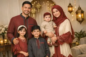 Jelajahi Tren Busana Lebaran 2026: Keluarga Kompak dengan Palet Warna Sage, Maroon, dan Earth Tone