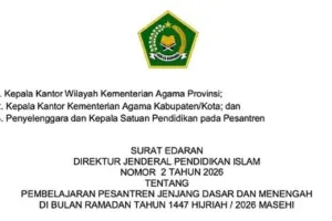 Kemenag Terbitkan Jadwal Libur Ramadhan dan Idul Fitri 2026 untuk Siswa Pesantren Seluruh Indonesia