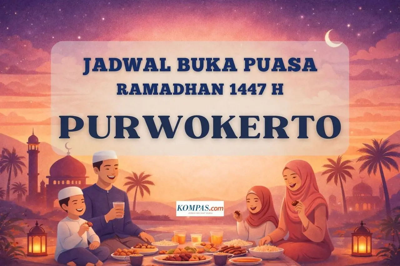 Kementerian Agama Rilis Jadwal Buka Puasa Purwokerto 24 Februari 2026: Maghrib Pukul 18:08 WIB
