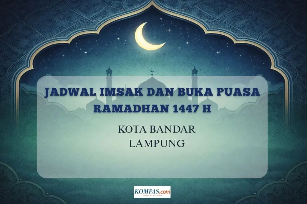 Kementerian Agama Tetapkan Jadwal Imsak dan Buka Puasa Bandar Lampung 25 Februari 2026