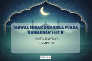 Kementerian Agama Tetapkan Jadwal Imsak dan Buka Puasa Bandar Lampung 25 Februari 2026