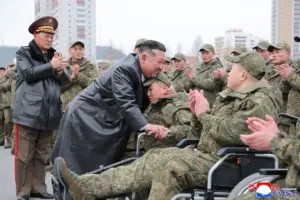 Kim Jong Un Beri Penghormatan Khusus bagi Tentara Korea Utara yang Gugur dalam Perang di Ukraina