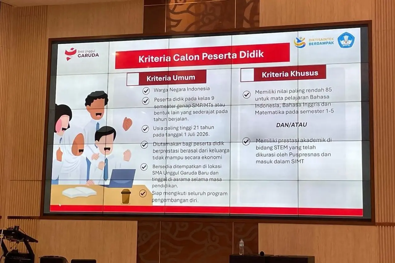 Pemerintah Umumkan Fasilitas Biaya Transportasi ke Asrama bagi Siswa SMA Unggul Garuda Baru