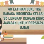 Persiapkan Ujian TKA Bahasa Indonesia Kelas 6 SD: Kuasai Materi dengan 40 Latihan Soal dan Kunci Jawaban Akurat