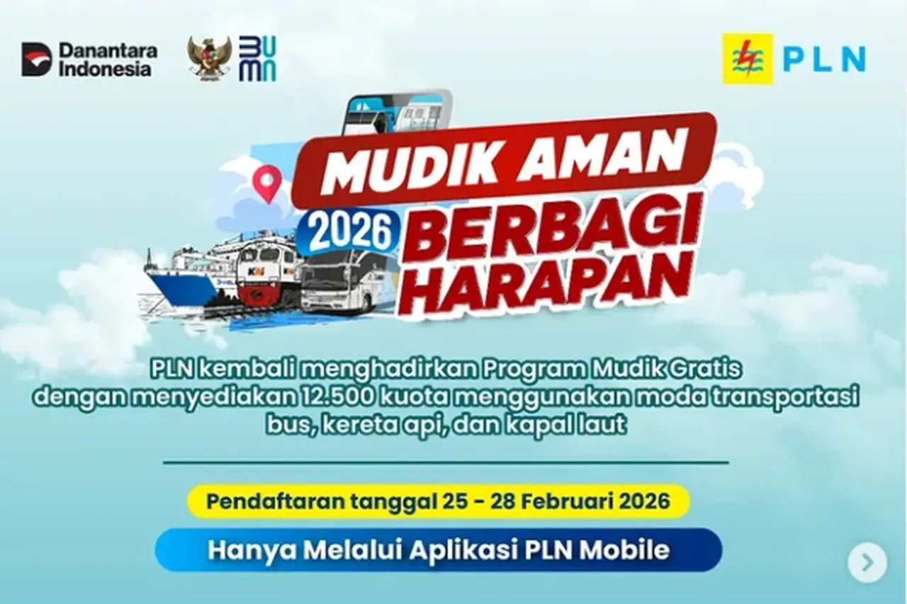 PLN Umumkan Mudik Gratis 2026: Cek Syarat, Jadwal, dan Rute Keberangkatan di Aplikasi Mobile