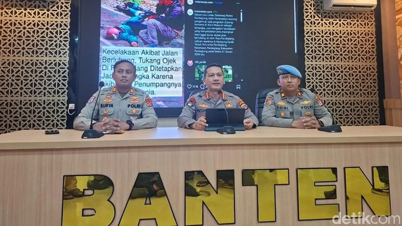 Polda Banten Bantah Penetapan Tersangka Tukang Ojek dalam Kecelakaan Maut di Pandeglang Akibat Jalan Rusak