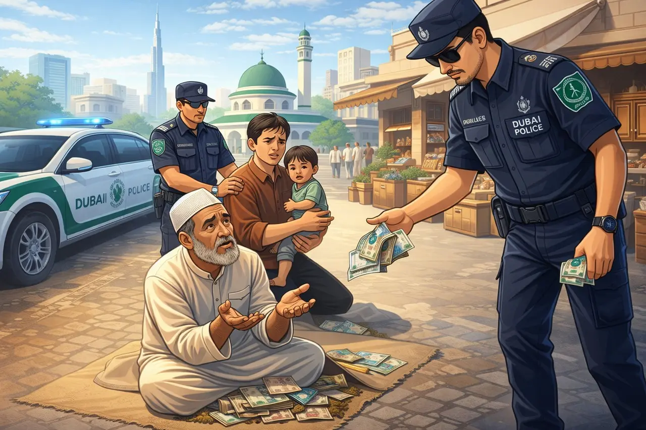 Polisi Dubai Ringkus Pengemis Pemilik 3 Mobil Mewah, Terungkap Jaringan Eksploitasi Anak