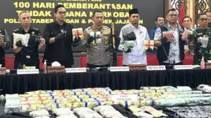 Polrestabes Medan Umumkan Penangkapan 2 Kurir Narkoba dengan 80 Kg Sabu dan 50 Ribu Butir Ekstasi