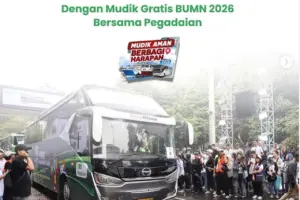 PT Pegadaian Buka Pendaftaran Mudik Gratis 2026: Tersedia 3.880 Kuota untuk Bus, Kapal, dan Kereta