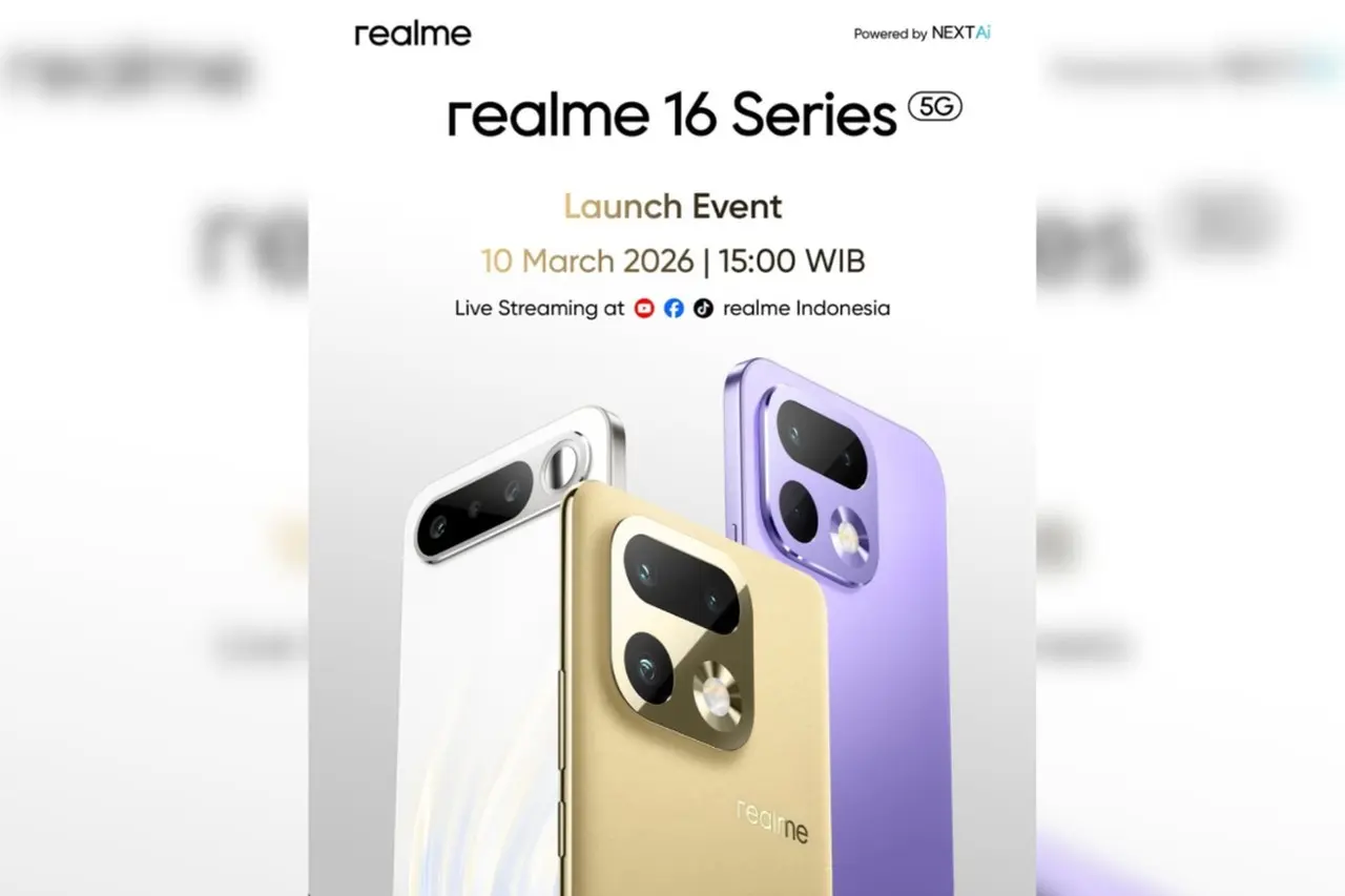 Realme 16 Series 5G Resmi Meluncur di Indonesia 10 Maret 2026, Intip Peningkatan Fotografi