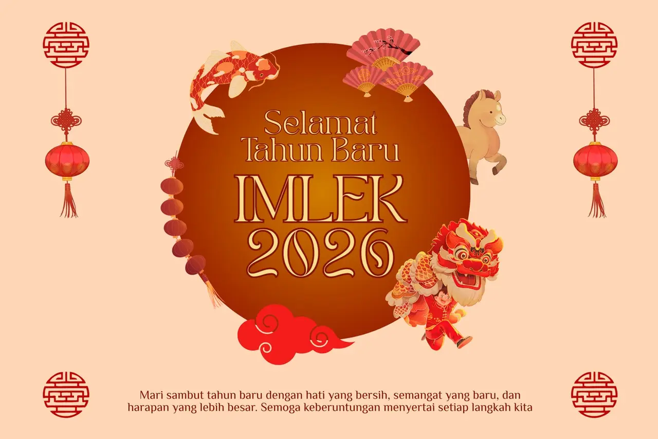 Sambut Tahun Kuda Api, Simak 100 Inspirasi Ucapan Imlek 2026 untuk Media Sosial dan Keluarga