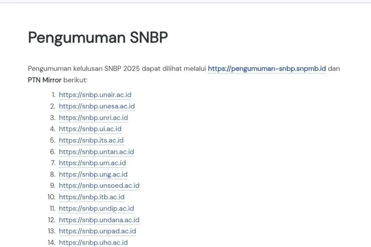 SNPMB Umumkan Jadwal Pengumuman SNBP 2026: Hasil Seleksi Nasional Dapat Diakses 31 Maret Pukul 15.00 WIB SNPMB Umumkan Jadwal Pengumuman SNBP 2026: Hasil Seleksi Nasional Dapat Diakses 31 Maret Pukul 15.00 WIB