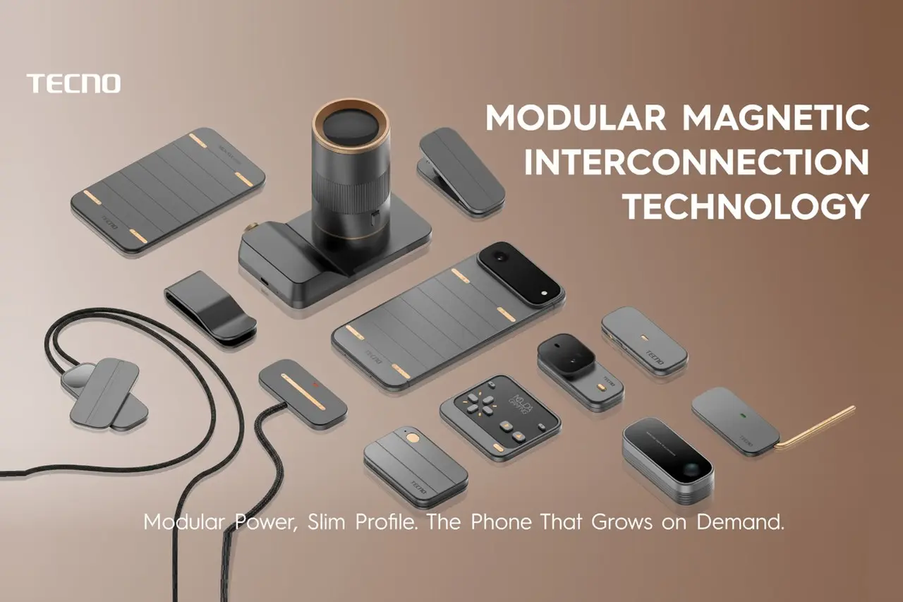 Tecno Rilis Konsep Ponsel Modular Super Tipis: Jelajahi Kemampuan Tambah Fitur Hanya dengan Tempel