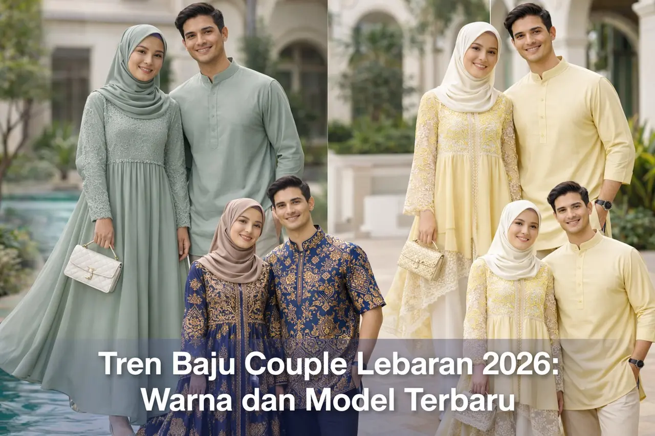 Tren Baju Couple Lebaran 2026: Dominasi Warna Earth Tone dan Siluet Longgar yang Syar’i