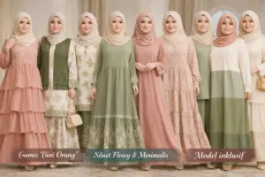 Tren Busana Muslimah Lebaran 2026: Dominasi Gamis “Bini Orang” dan Siluet Flowy Anggun di Pasar Tanah Abang
