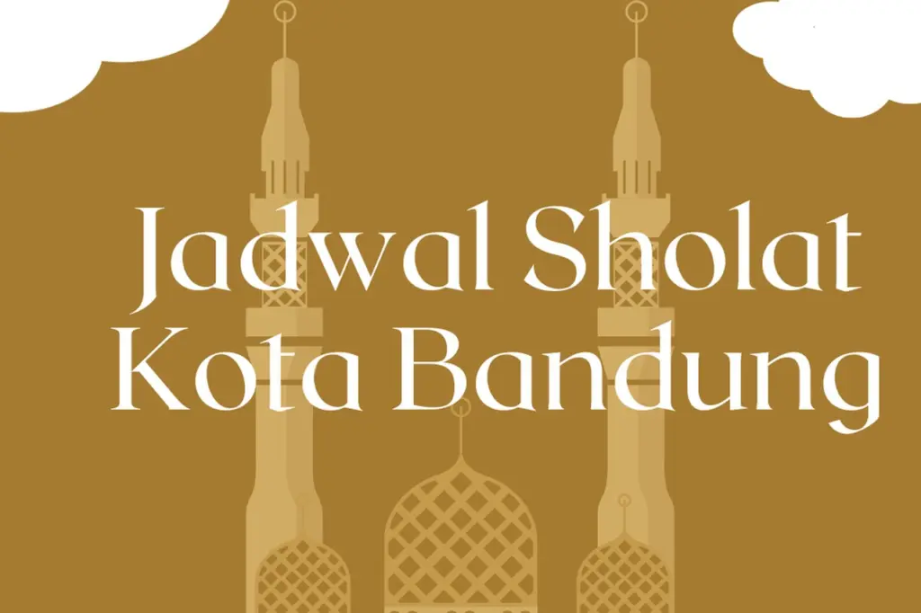 Update Jadwal Sholat Kota Bandung Jumat 13 Februari 2026 Lengkap dengan Waktu Dhuha dan Imsak