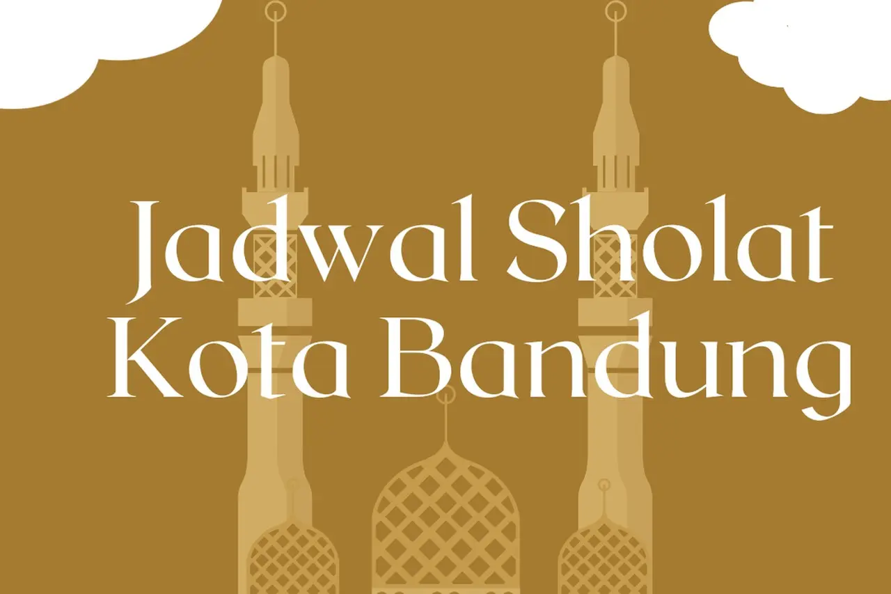 Update Jadwal Sholat Kota Bandung Jumat 13 Februari 2026 Lengkap dengan Waktu Dhuha dan Imsak