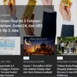 Update Tren: Harga Emas Dekati Rp 3 Juta hingga Munculnya Nama Indonesia di Dokumen Jeffrey Epstein