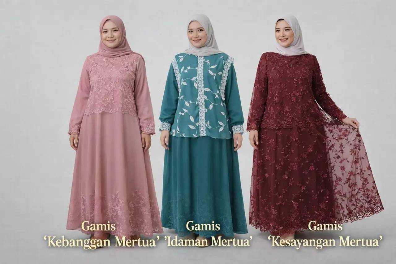 Uraikan Daya Tarik Gamis Mertua Series: Busana Lebaran yang Santun dan Berwibawa di Tahun 2026