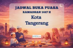 Uraikan Jadwal Buka Puasa Kota Tangerang Jumat 27 Februari 2026: Maghrib Pukul 18.16 WIB