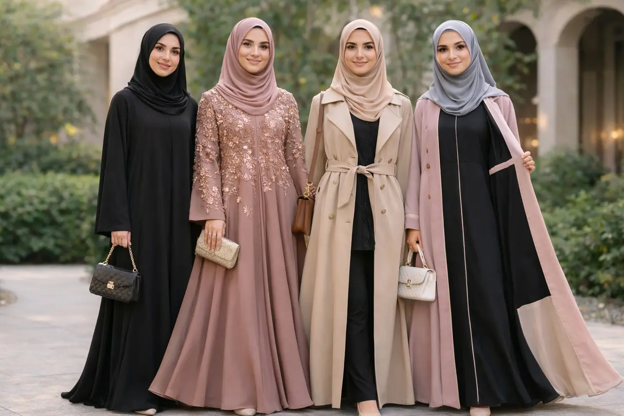 Uraikan Tren Gamis Lebaran 2026: Model Abaya Klasik hingga Fungsional Paling Diburu Muslimah Indonesia