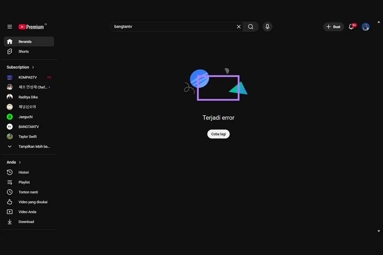 YouTube Alami Gangguan Global, Ratusan Ribu Pengguna Keluhkan Layanan Home dan Shorts Down YouTube Alami Gangguan Global, Ratusan Ribu Pengguna Keluhkan Layanan Home dan Shorts Down